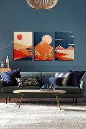 Wallity Ersycnvs20 Set de 3 Pinturas Decorativas en Lienzo 40 x 60 cm
